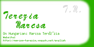 terezia marcsa business card